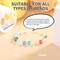 Paxcoo 1.4 mm Elastic Bracelet String Cord, White Stretch Bead Cord for Bracelet Making
